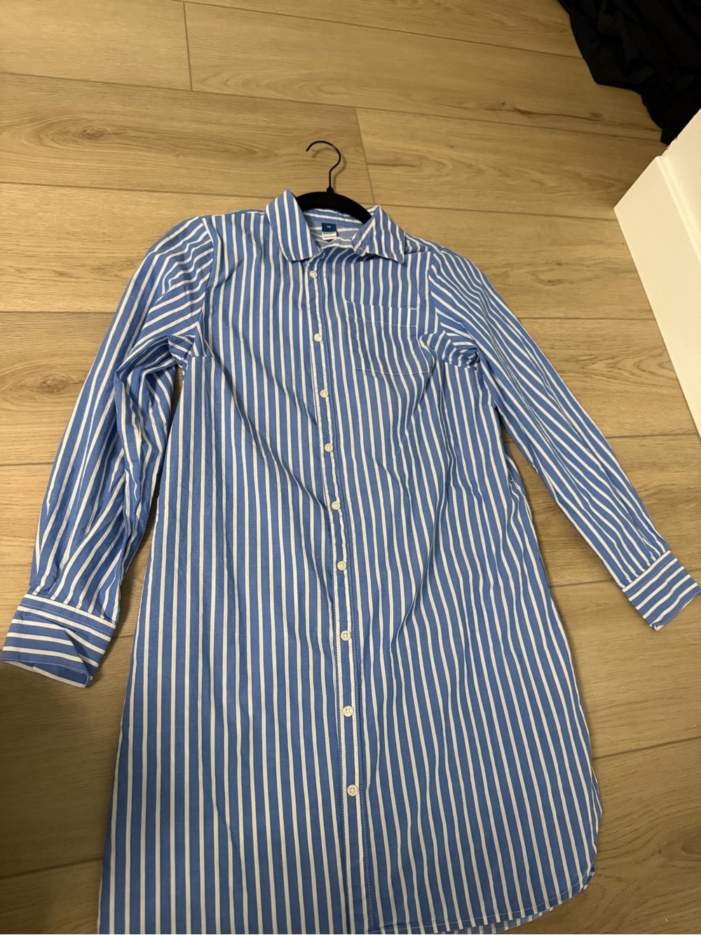 Old Navy Blue and White Striped Mini Dress